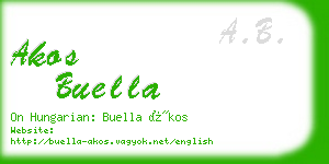 akos buella business card